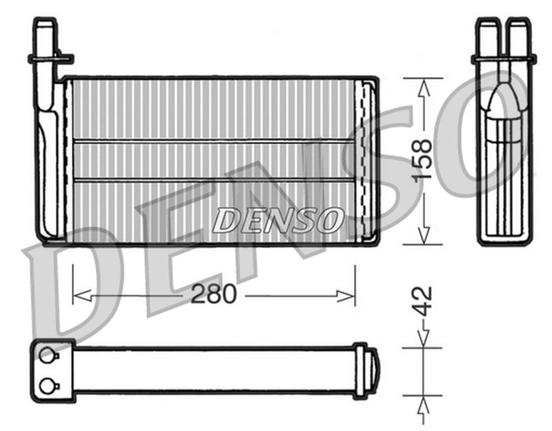 Denso Heater Core DRR25001