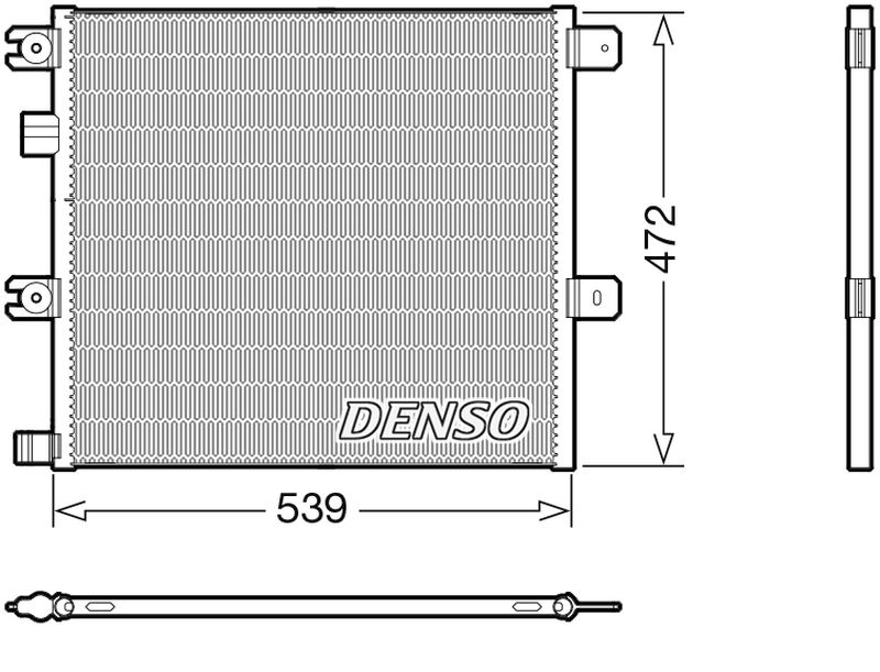 Model Condensor Denso Denso Aircon Condenser DCN99077 - ARKS4Cooling