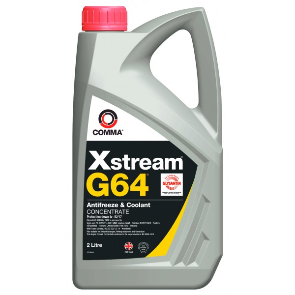 Comma Xstream G64 Antifreeze & Coolant 2 Litre Concentrate – XSG642L