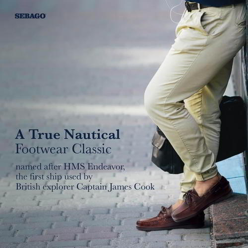 Sebago Endeavour Mens Brown Waxed Leather Boat Deck Shoes Size 8-13 - Produktbild 8