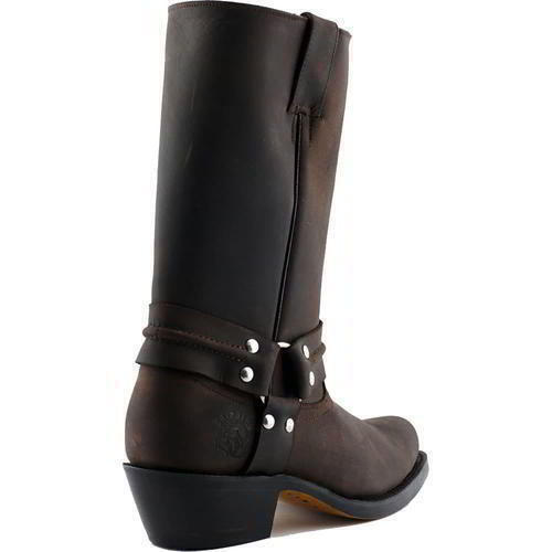 Grinders Harness Hi Mens Womens Brown Tall Cowboy Biker Boots Size UK 3-12 - Produktbild 4