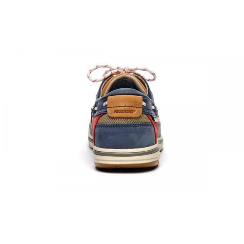 Sebago Triton Legacy Mens Blue Leather Boat Deck Shoes Size 8-12 - Produktbild 8