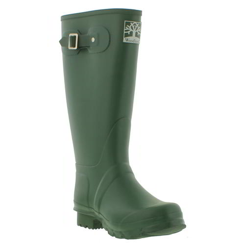 Woodland Wide Fit Wellies Mens Womens Ladies Green Wellington Boots Size 4-12